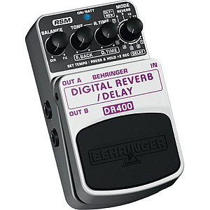Behringer DR400 Digital Reverb/Delay Effects Pedal